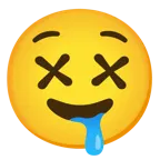faccina frastornata + faccina che sbava