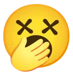 faccina frastornata + faccina che sbadiglia