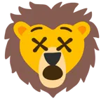 faccina frastornata + leone
