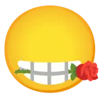 faccina senza bocca + rosa