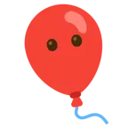 faccina senza bocca + palloncino