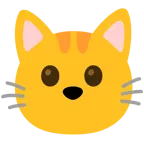 faccina senza bocca + muso di gatto