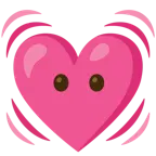 faccina senza bocca + cuore che batte