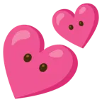 faccina senza bocca + due cuori