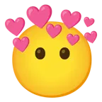 faccina senza bocca + cuore con freccia