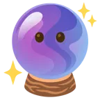 faccina senza bocca + sfera di cristallo