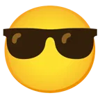 faccina senza bocca + faccina con sorriso e occhiali da sole