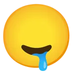 faccina senza bocca + faccina che sbava