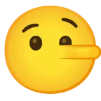 faccina senza bocca + faccina bugiarda