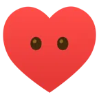 faccina senza bocca + cuori