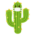 faccina con mascherina + cactus
