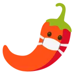 faccina con mascherina + peperoncino