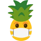 faccina con mascherina + ananas