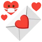 faccina con mascherina + lettera d’amore