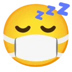 faccina con mascherina + faccina che dorme