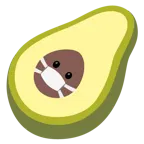 faccina con mascherina + avocado