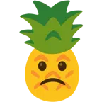 faccina leggermente imbronciata + ananas