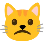 faccina leggermente imbronciata + muso di gatto