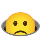faccina leggermente imbronciata + buco