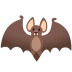 faccina leggermente imbronciata + pipistrello