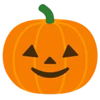 slightly smiling face + jack-o-lantern