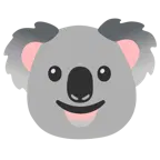 slightly smiling face + koala