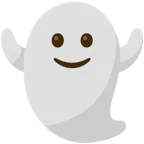 slightly smiling face + ghost