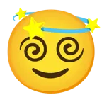 slightly smiling face + dizzy
