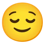 slightly smiling face + relieved face