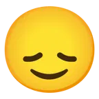 slightly smiling face + disappointed face