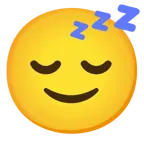 slightly smiling face + sleeping face