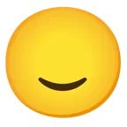 slightly smiling face + face without mouth
