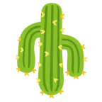 upside-down face + cactus