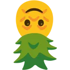 upside-down face + pineapple