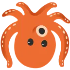 upside-down face + octopus