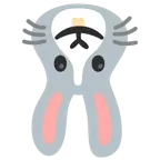 upside-down face + rabbit face