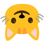 upside-down face + cat face