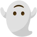 upside-down face + ghost