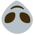 upside-down face + alien