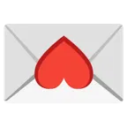 upside-down face + love letter