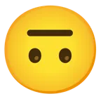 upside-down face + neutral face
