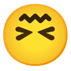 upside-down face + confounded face