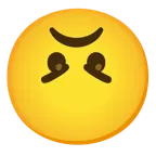 upside-down face + angry face