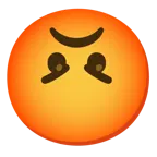 upside-down face + enraged face