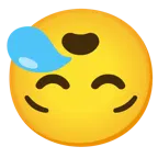 upside-down face + sleepy face