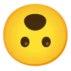 upside-down face + face with open mouth