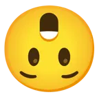 upside-down face + astonished face