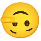 upside-down face + lying face