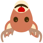 upside-down face + deer