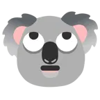 faccina con occhi al cielo + koala